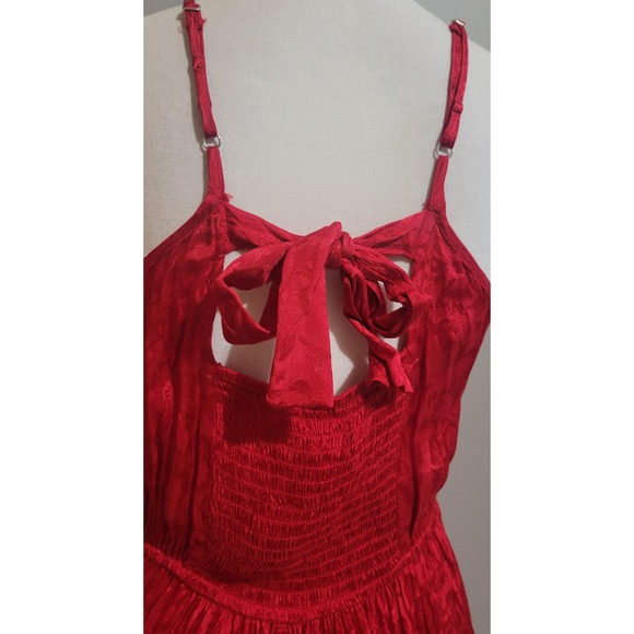 NWT Band of the Free Ruby Red Wrap Midi Dress - Picture 9 of 10